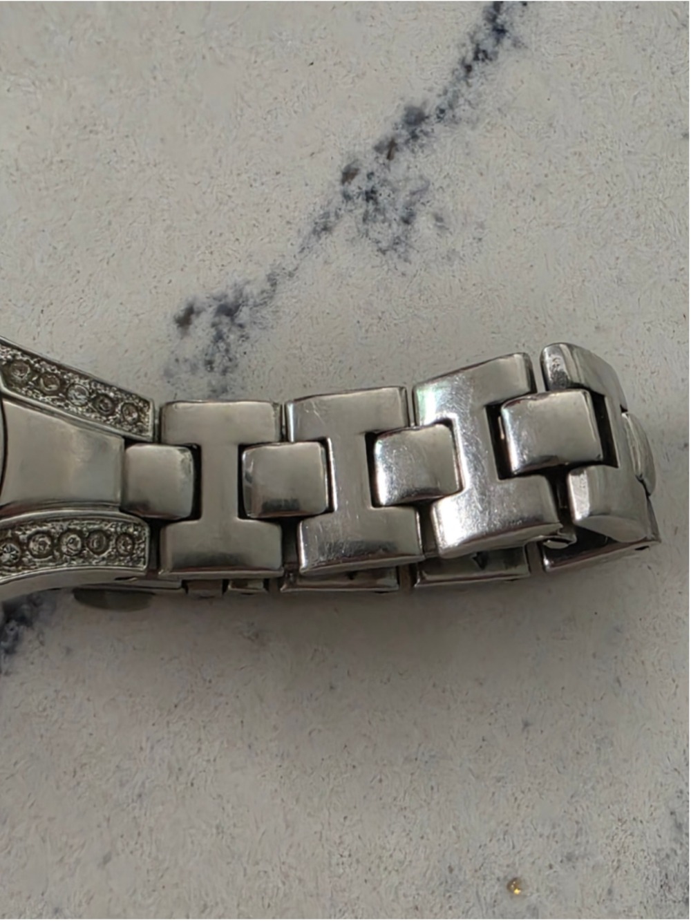 Women's Fossil Silver-Tone Crystal Accent Watch, One Size - Picture 10 of 12